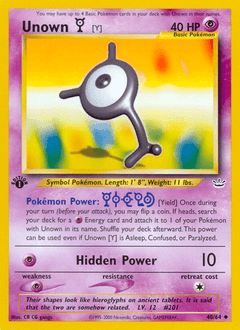 Unown [Y] 40/64 — Neo Revelation