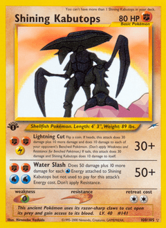 Shining Kabutops 108/105 — Neo Destiny