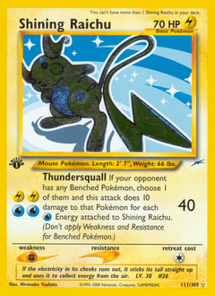 Shining Raichu 111/105 — Neo Destiny