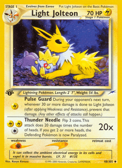 Light Jolteon 48/105 — Neo Destiny
