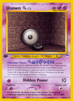 Unown [Q] 59/105 — Neo Destiny