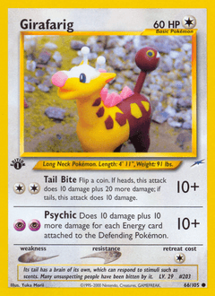 Girafarig 66/105 — Neo Destiny