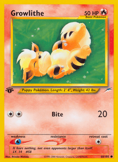 Growlithe 68/105 — Neo Destiny
