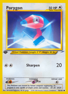 Porygon 78/105 — Neo Destiny