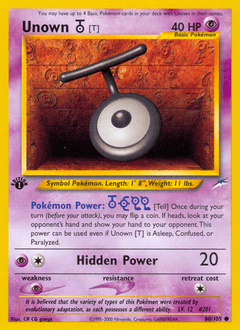 Unown [T] 88/105 — Neo Destiny