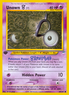 Unown [V] 89/105 — Neo Destiny