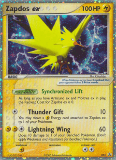 Zapdos ex 33/40 — Nintendo Black Star Promos