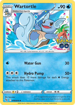 Wartortle 16/78 — Pokémon GO