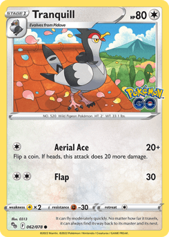 Tranquill 62/78 — Pokémon GO