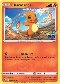 Charmander 8/78 — Pokémon GO