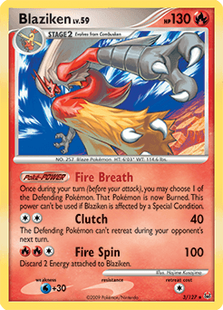 Blaziken 3/127 — Platinum