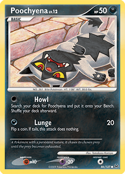 Poochyena 86/127 — Platinum