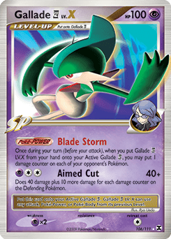 Gallade E4 LV.X 106/111 — Rising Rivals