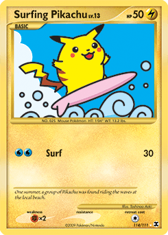 Surfing Pikachu 114/111 — Rising Rivals