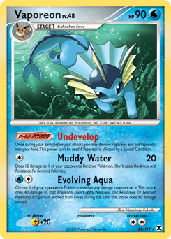 Vaporeon 34/111 — Rising Rivals