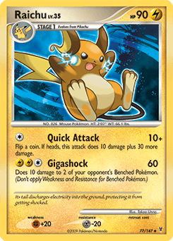 Raichu 77/147 — Supreme Victors