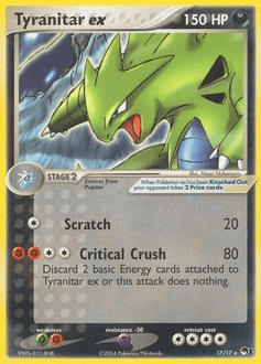Tyranitar ex 17/17 — POP Series 1