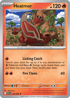 Heatmor Pokémon card