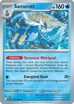 Samurott Pokémon card