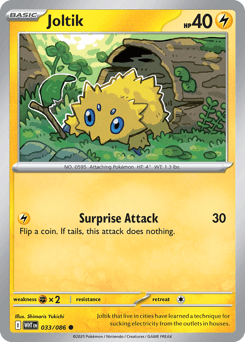 Joltik Pokémon card