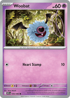 Woobat Pokémon card