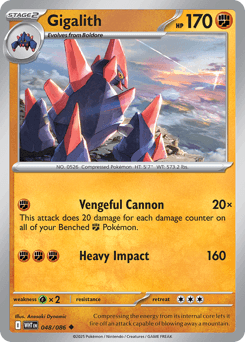 Gigalith Pokémon card