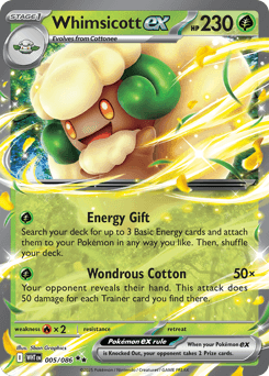 Whimsicott ex 5/86 — White Flare