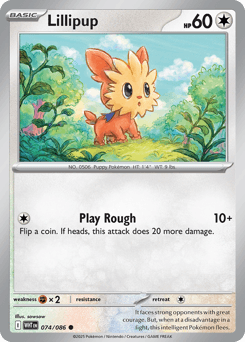Lillipup Pokémon card