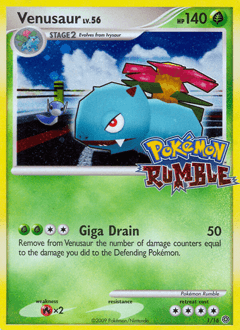 Pokémon card illustrated by Pokemon Rumble