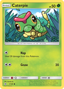 Caterpie 1/149 — Sun & Moon