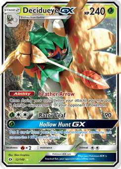 Decidueye-GX 12/149 — Sun & Moon