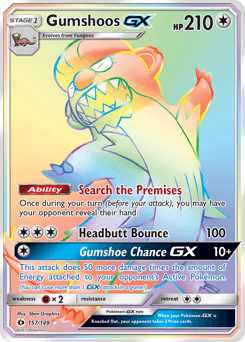 Gumshoos-GX 157/149 — Sun & Moon