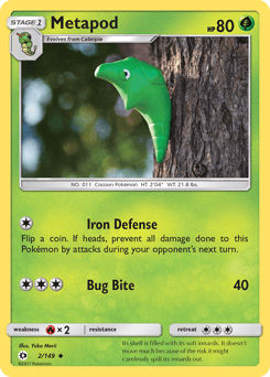 Metapod 2/149 — Sun & Moon