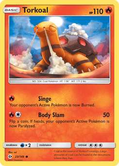 Torkoal 23/149 — Sun & Moon