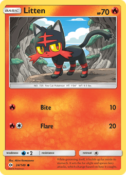 Litten 24/149 — Sun & Moon
