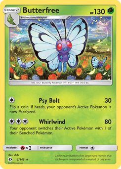 Butterfree 3/149 — Sun & Moon
