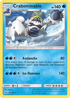 Crabominable 43/149 — Sun & Moon