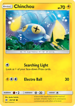 Chinchou 49/149 — Sun & Moon