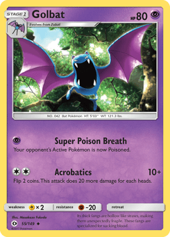 Golbat 55/149 — Sun & Moon
