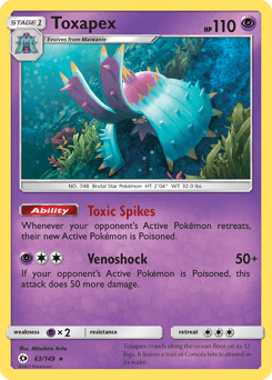 Toxapex 63/149 — Sun & Moon