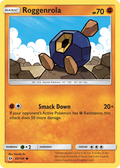 Roggenrola 69/149 — Sun & Moon