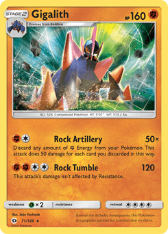 Gigalith 71/149 — Sun & Moon
