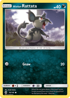 Alolan Rattata 76/149 — Sun & Moon