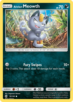 Alolan Meowth 78/149 — Sun & Moon