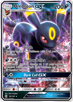 Umbreon-GX 80/149 — Sun & Moon