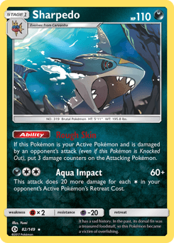 Sharpedo 82/149 — Sun & Moon