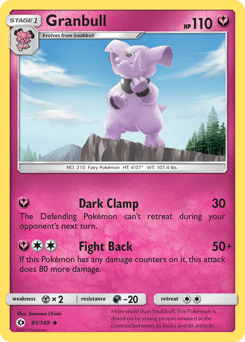 Granbull 91/149 — Sun & Moon