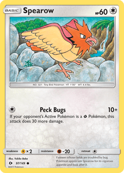 Spearow 97/149 — Sun & Moon