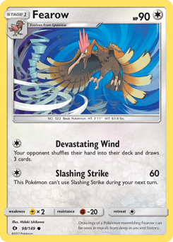 Fearow 98/149 — Sun & Moon