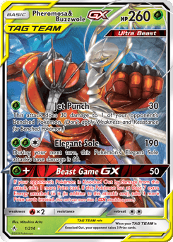 Pheromosa & Buzzwole-GX 1/214 — Unbroken Bonds